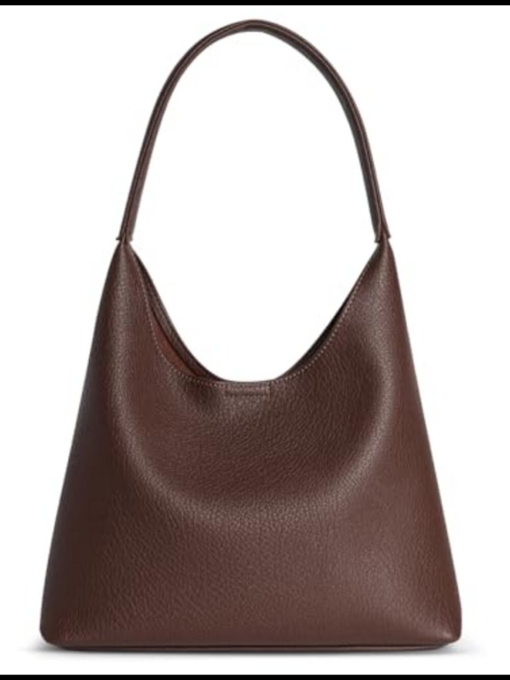Slouchy Hobo Shoulder Bag Vegan Leather Small Everyday Purse